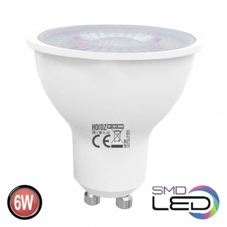 XXLED 10x Stk. LED Spot Linse CONVEX-6 6W GU10