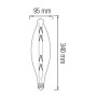 XXLED 10x Stk. LED Filament Birne ELLIPTIC 8W E27 Titan - Detailansicht