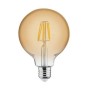 XXLED 10x Stk. LED FILAMENT Birne RUSTIC GLOBE-6 6W E27 2200K