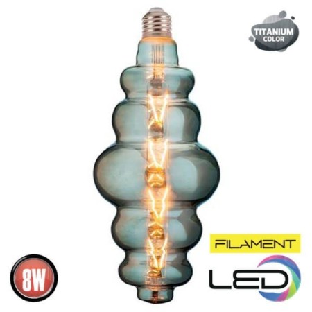XXLED 10x Stk. LED Filament Birne ORIGAMI 8W E27 Titan