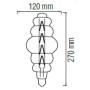 XXLED 10x Stk. LED Filament Birne ORIGAMI 8W E27 Titan - Detailansicht