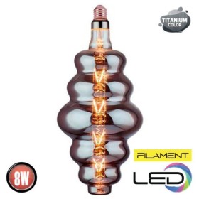 XXLED 10x Stk. LED Filament Birne ORIGAMI-XL 8W E27 Titan