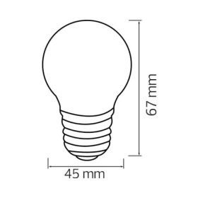 10x Stk. LED Farbbirne RAINBOW 1W E27 Gelb