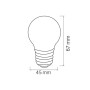 XXLED 10x Lampadina LED RAINBOW 1W E27 Rosso - vista dettagliata