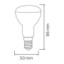 XXLED 10x Stk. LED Birne REFLED-6 6W E14 4200K - Detailansicht
