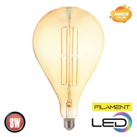 XXLED 10x Stk. LED Birne Filament TOLEDO 8W E27 Titan