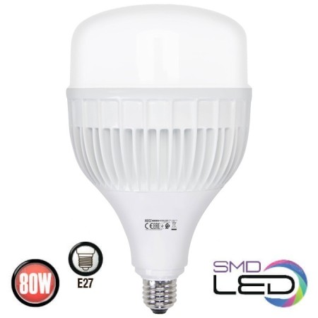 XXLED 10x Stk. LED-Birne TORCH-80 80W 6400K E27