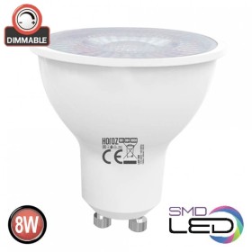 XXLED 10x Stk. LED Farbspot VISION-8 8W GU10 4200K dimmbar