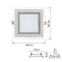 XXLED Faretti a incasso LED MARIA-12 12W Bianco - vista dettagliata