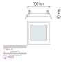 XXLED Faretti a incasso LED MARIA-12 12W Bianco
