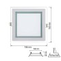 XXLED Faretti a incasso LED MARIA-15 15W Bianco - vista dettagliata