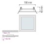 XXLED Faretti a incasso LED MARIA-15 15W Bianco