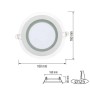 XXLED Faretti a incasso LED CLARA-12 12W Bianco - vista dettagliata