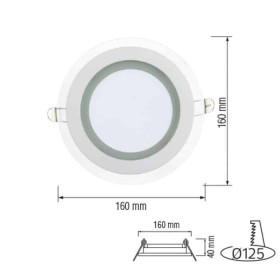 LED Einbaustrahler CLARA-12 12W Weiß