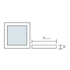 LED Flächenleuchte 16x16cm ARINA-12 12W Weiß