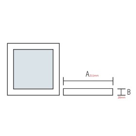 LED Aufbauleuchte 21x21cm ARINA-18 18W Schwarz