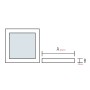 XXLED LED Aufbauleuchte 28x28cm ARINA-28 28W Weiss - Detailansicht