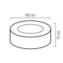 XXLED Plafoniera LED SANDRA-15 15W Nero 4200K - vista dettagliata