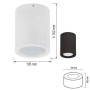 XXLED LED Aufbauleuchte SANDRA-5/XL Deckenleuchte 5W Weiss 4200K - Produktansicht