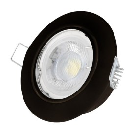 XXLED LED Einbaustrahler PETRA 6W Dimmbar Schwarz 3Stk