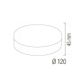 XXLED Plafoniera LED CARLA-16 16W Bianco - vista dettagliata