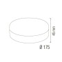 XXLED Plafoniera LED CARLA-24 24W Bianco - vista dettagliata