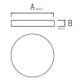 XXLED Plafoniera LED CARLA-48 48W Bianco - vista dettagliata