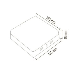 LED Aufbauleuchte 13x13cm CARLA/SQ-16 16W Weiß