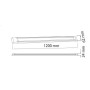 XXLED LED Linear Batten Light GAMA-30 30W 120cm White - Produktansicht