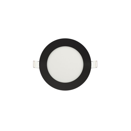 XXLED Pannello LED incasso SLIM-6 6W ⌀118,5mm Nero