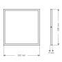 XXLED LED Panel 50x50cm MOON-40 40W Quadratisch - Detailansicht