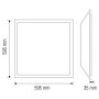 XXLED 60x60cm LED-Hintergrundbeleuchtungspanel PLAZMA-45 45W - Detailansicht
