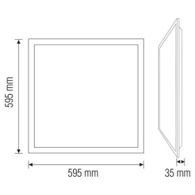 60x60cm LED-Hintergrundbeleuchtungspanel PLAZMA-45 45W