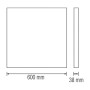 XXLED 60x60cm Illuminazione a pannelli LED PULSAR-48 48W Nero - vista dettagliata