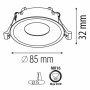 XXLED Einbaustrahler MR 16 CLOVE-R rund weiss - Detailansicht