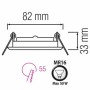 XXLED Einbaustrahler MR 16 CAMELLIA weiss - Detailansicht