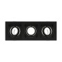 XXLED Einbaustrahler PETUNIA-3 Vollschwarz MR16