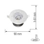 XXLED LED Einbaustrahler GABRIEL 6W IP65 Wasserdicht Weiss 4200K - Detailansicht