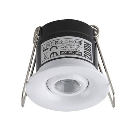 XXLED LED Mini Spotlampe SILVIA 1W Weiss Rund Weiss 4200K