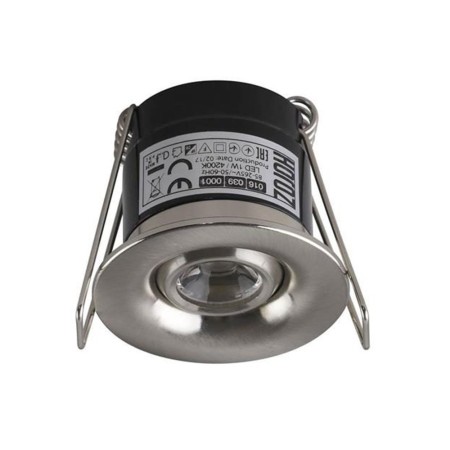 XXLED LED Mini Spotlampe SILVIA 1W Weiss Rund Chrom 4200K