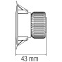 XXLED LED Einbaustrahler VANESSA-5 5W 6400K Weiss - Detailansicht