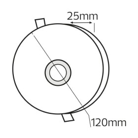 LED Einbaustrahler 2in1 Downlight VALENTINA-12 12W 2CCT 3000K-6500K weiß