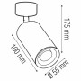 XXLED LED Aufbaustrahler LAUSANNE schwarz GU10 MR16 - Detailansicht