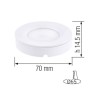 XXLED LED Downlight LUNA 3W 4200K Weiss - vue détaillée