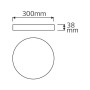 XXLED LED Aufbauleuchte SOFIA-48W rund, weiss, 6400K - Detailansicht