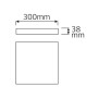 XXLED Plafoniera LED 30x30cm SOFIA/S-48W quadrata, bianca, 6400K - vista dettagliata
