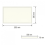 XXLED Pannello LED 60x30cm SET incl. Cornice di montaggio e Set di fissaggio ZODIAC-24 24W 4200K - vista tecnica
