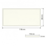 XXLED Pannello LED 120x30cm SET incl. Cornice di montaggio & Set di fissaggio ZODIAC-36 36W 6400K - immagine prodotto