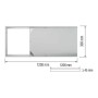 XXLED Schraubenloses Rahmenpanel zur Oberflächenmontage Zodiac-36 Frame-30120 - Detailansicht