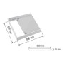 XXLED Schraubenloses Rahmenpanel zur Oberflächenmontage Galaksi Frame-6060 - Detailansicht